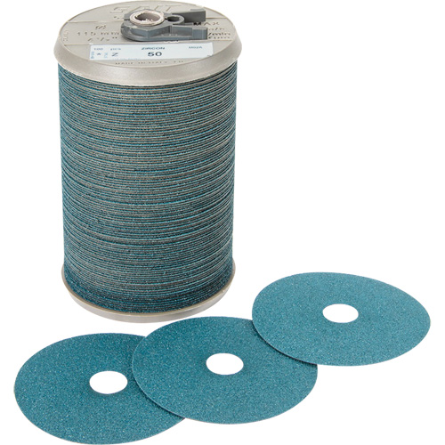 Disque en fibre pour meulage agressif Blue Line, Zirconium, 50, 5" Dia x 7/8" Arbre TGS INDUSTRIEL