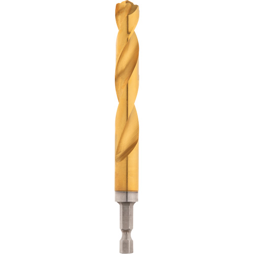 Shockwave Drill Bit, 1/2", Titanium, 3-21/64 Flute, 135° Point TGS INDUSTRIEL