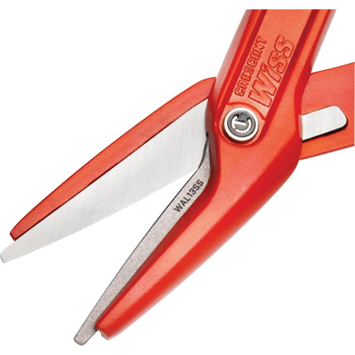 Cisaille d'&eacute;tain en aluminium dentel&eacute; de 13" avec poign&eacute;e tremp&eacute;e, Longueur de coupe de 3", Coupe Droit TGS INDUSTRIEL