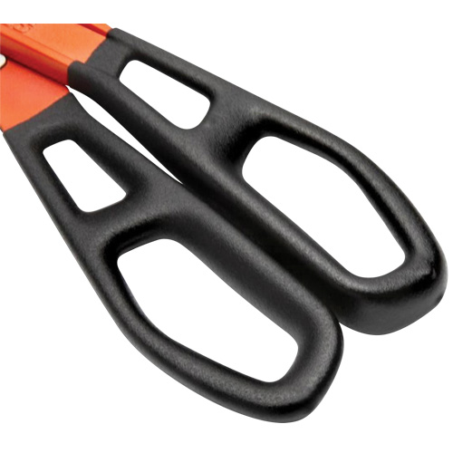 Cisaille d'&eacute;tain en aluminium dentel&eacute; de 13" avec poign&eacute;e tremp&eacute;e, Longueur de coupe de 3", Coupe Droit TGS INDUSTRIEL