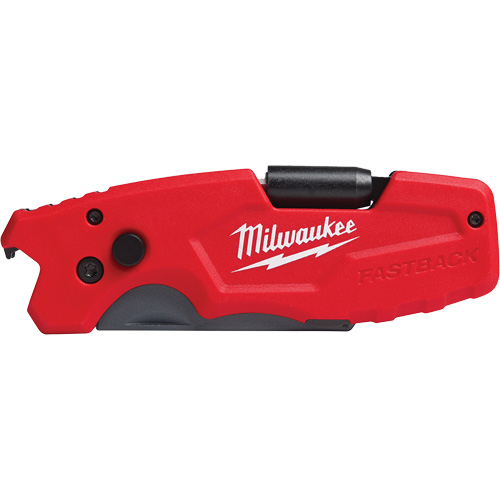FASTBACK 6-in-1 Folding Utility Knife, 8-3/4" L, 6 Functions, 1 lbs. TGS INDUSTRIEL