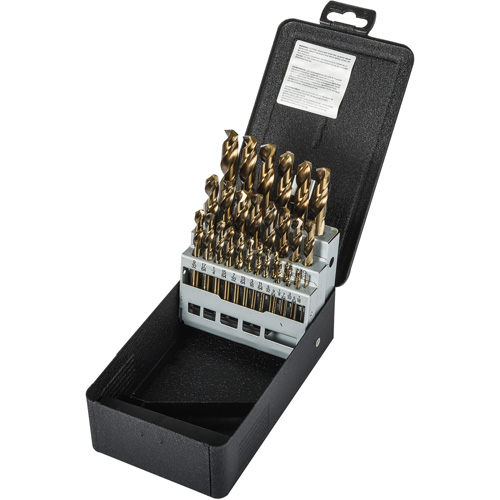 Heavy-duty Screw Machine Drill Bit Set, 29 Pieces, High Speed Cobalt TGS INDUSTRIEL
