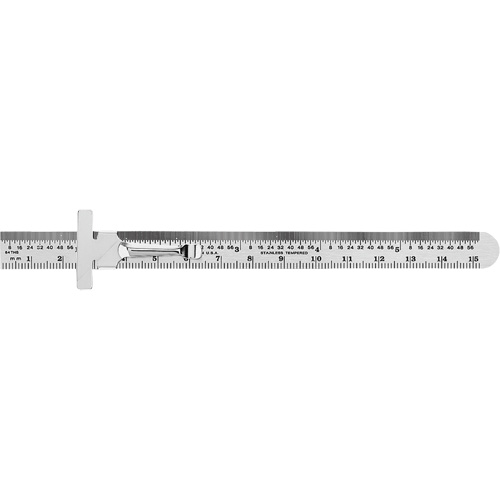 Economy Precision Flexible Ruler, 6" L, Steel TGS INDUSTRIEL
