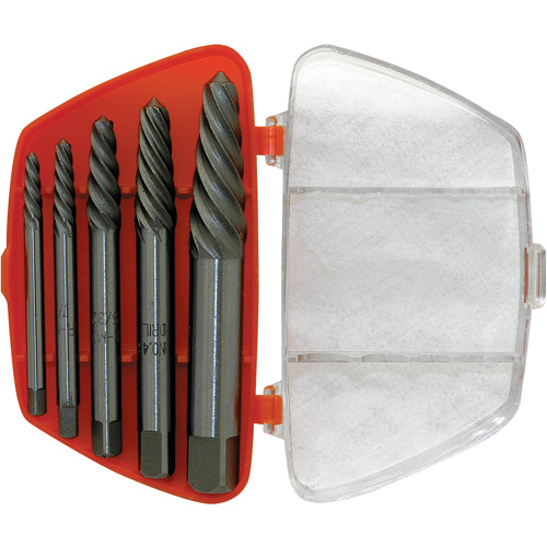 ISE-5 5-Piece Spiral Extractor Set, Chrome Molybdenum TGS INDUSTRIEL