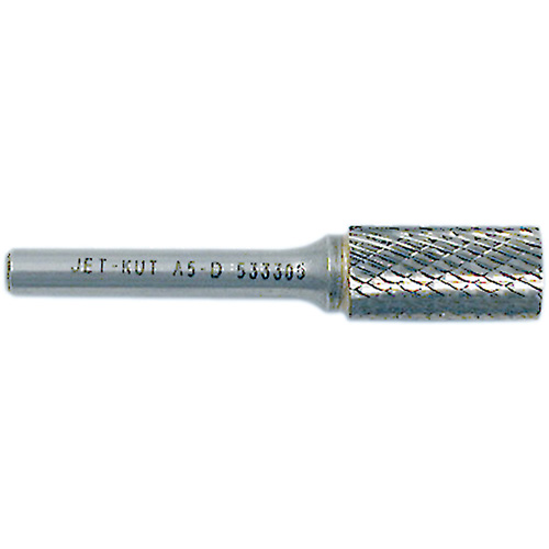 JET-KUT Cylindrical Shape Bur, 1/4" Dia., 1/4" Shank, 5/8" Depth of Cut TGS INDUSTRIEL