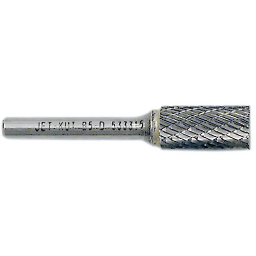JET-KUT Cylindrical Shape Burr with End Cut, 1/4" Dia., 1/4" Shank, 5/8" Depth of Cut TGS INDUSTRIEL