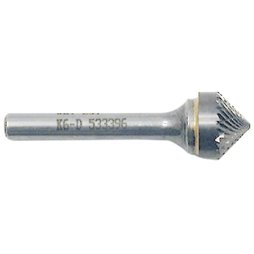 Fraise conique pointue, 1/2" dia., 1/4" Tige, 1/4" Prof. de la coupe TGS INDUSTRIEL