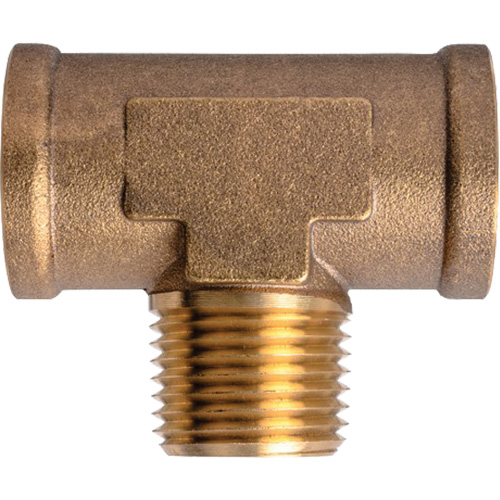 Branch Tees Extruded Male On Branch, Brass, 1/2" TGS INDUSTRIEL
