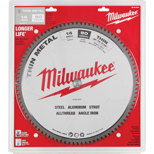 Endurance&reg; Circular Saw Blade, 14", 90 Teeth, Metal Use TGS INDUSTRIEL