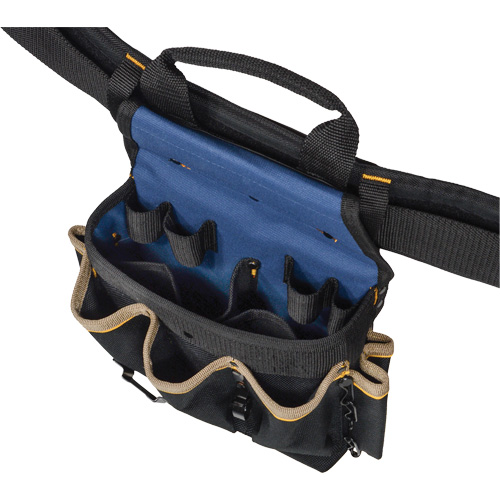 20 Pocket Tool Belt Combo, Polyester, Black TGS INDUSTRIEL