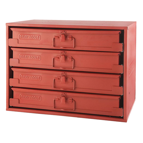 R&acirc;telier avec 4 boîtes &agrave; compartiments, 4 compartiments, 20-1/2" la x 12-1/2" p, 14-5/8" h, Rouge TGS INDUSTRIEL