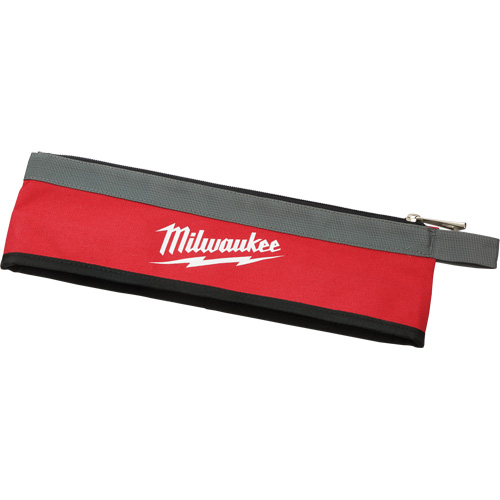 Multi-Size Zipper Pouches - Set of 3, Canvas, 3 Pockets, Black/Red TGS INDUSTRIEL
