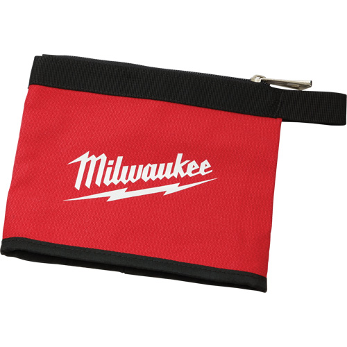 Multi-Size Zipper Pouches - Set of 3, Canvas, 3 Pockets, Black/Red TGS INDUSTRIEL