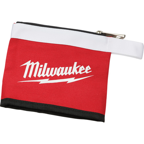 Multi-Size Zipper Pouches - Set of 3, Canvas, 3 Pockets, Black/Red TGS INDUSTRIEL