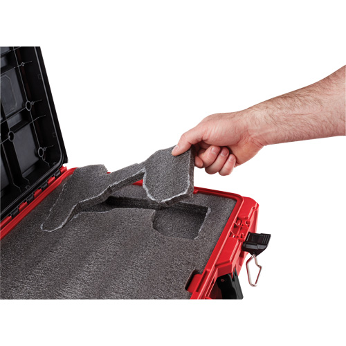 Coffre &agrave; outils avec partitions ajustables Packout, 20-7/10" x 15-1/5" x 6-1/5", Noir/Rouge TGS INDUSTRIEL