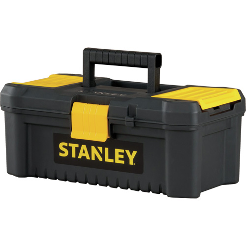 Essential&reg; Tool Box with Tray, 12-1/2" W x 7-3/8" D x 5-1/8" H, Black/Yellow TGS INDUSTRIEL