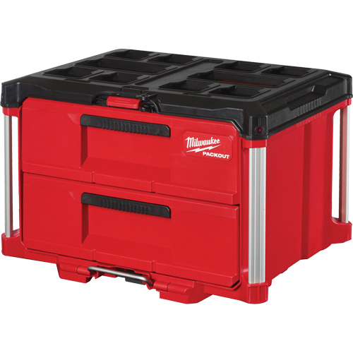 Boîte &agrave; outils avec 2 tiroirs Packout, 16-1/3" x 14-1/3" x 22-1/5", Rouge TGS INDUSTRIEL