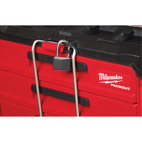 Boîte &agrave; outils avec 3 tiroirs Packout, 16-1/3" x 14-1/3" x 22-1/5", Noir/Rouge TGS INDUSTRIEL