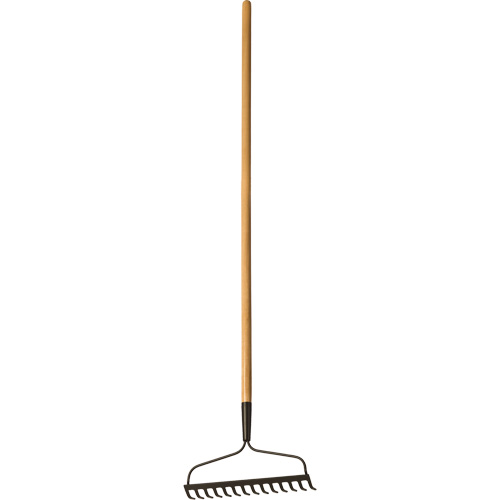 Bow Rake, Wood Handle, 51" L, 14" Blade, 14 Tines TGS INDUSTRIEL