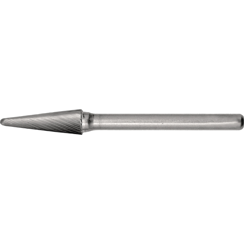 CLEVELAND Solid Carbide Burrs - Taper Shape Radius End 14°, 1/4" Shank TGS INDUSTRIEL