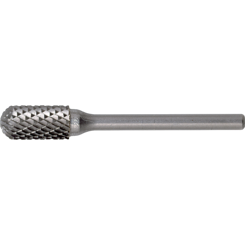 CLEVELAND Solid Carbide Burrs - Cylinder Shape with Ball Nose, SC-3, 3/8" Dia., 3/4" Depth of Cut TGS INDUSTRIEL