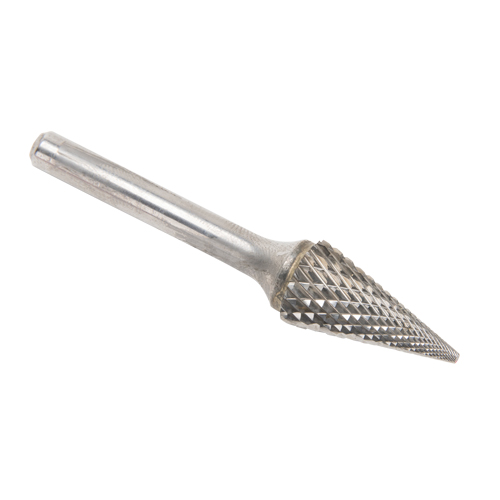 Fraises au carbure solide - Forme conique pointue CLEVELAND, SM-5, 1/2" dia., 1/4" Tige, 22,2 mm Prof. de la coupe TGS INDUSTRIEL