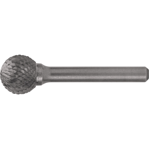 CLEVELAND Solid Carbide Burrs - Ball Shape, 1/8" Dia., 1/4" Shank TGS INDUSTRIEL