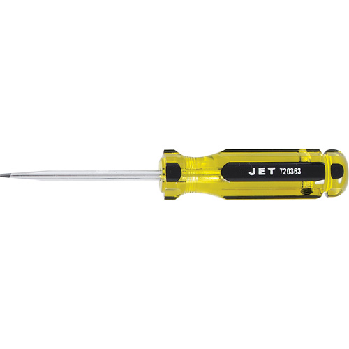 Tournevis &agrave; fentes avec manche g&eacute;ante SDS-3R, Tige de 3/16", Ronde, 3" lo, Prise en Plastique TGS INDUSTRIEL