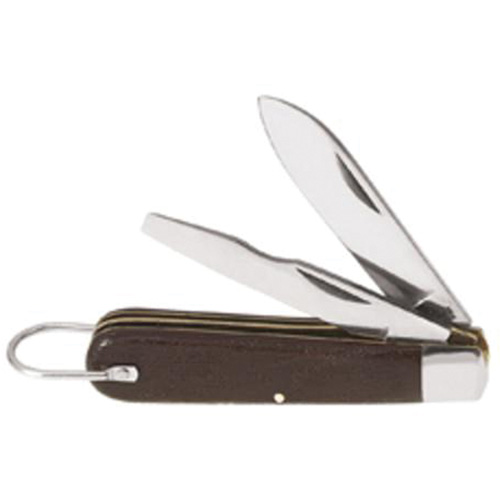 2-Blade Pocket Knife, 2-1/2" Blade, Carbon Steel Blade, Plastic Handle TGS INDUSTRIEL