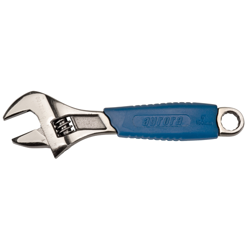Adjustable Wrench, 6" L, 1" Max Width, Black TGS INDUSTRIEL