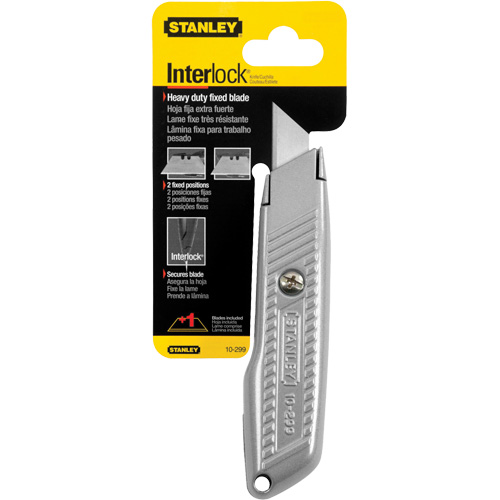 Couteau utilitaire &agrave; lame fixe Interlock, 5-1/2", Lame M&eacute;tal TGS INDUSTRIEL