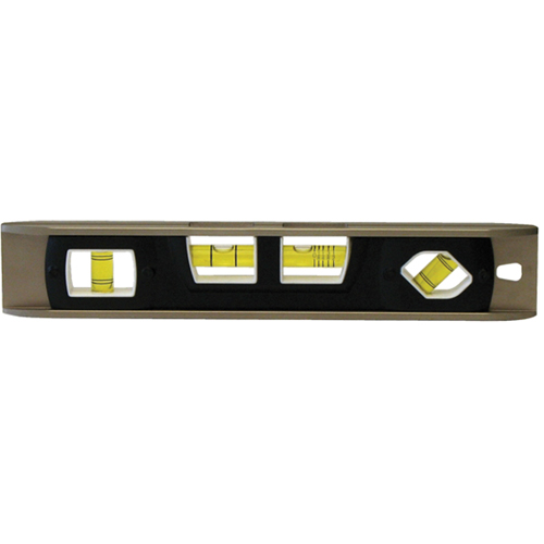 Torpedo Level, 12" L, Aluminum, 4 Vials, Magnetic TGS INDUSTRIEL