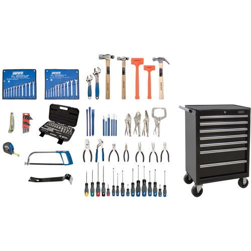 Intermediate Tool Set with Steel Chest, 112 Pieces TGS INDUSTRIEL