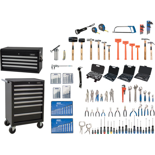 Master Tool Set with Steel Chest and Cart, 236 Pieces TGS INDUSTRIEL