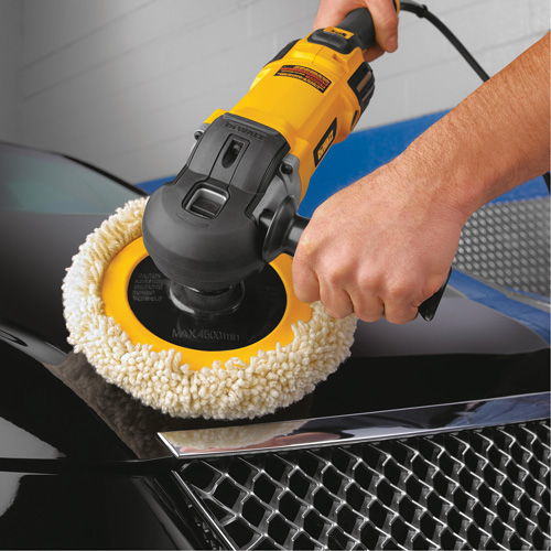 Variable Speed Polisher with Soft Start, 9"/7" Pad, 120 V, 12 A, 0-3500 RPM TGS INDUSTRIEL