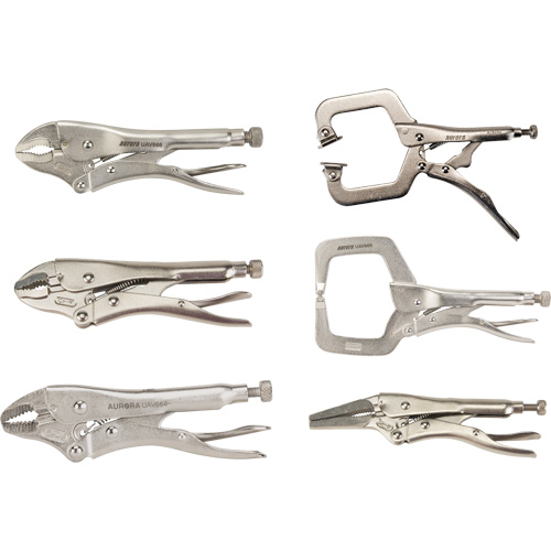 Locking Plier Set, 6 Pieces TGS INDUSTRIEL