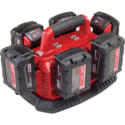 Chargeur de type s&eacute;quentiel pour six piles M18, 18 V, Lithium-ion TGS INDUSTRIEL