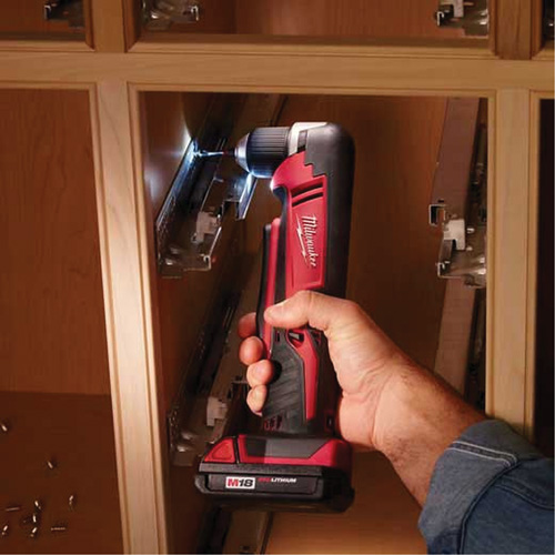 M18 Cordless Right Angle Drill (Tool Only), 18 V, 3/8" Chuck, Lithium-Ion TGS INDUSTRIEL