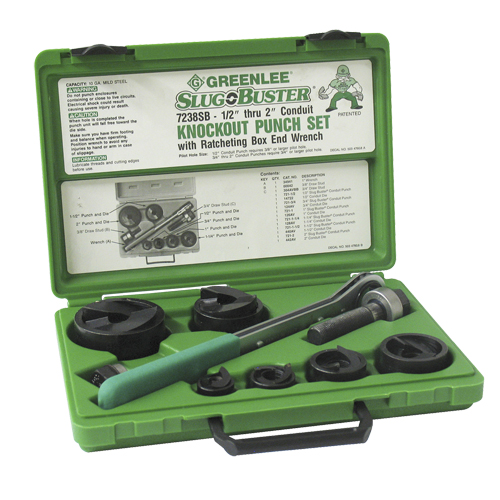Ensemble de poinçonnage avec cliquet et poinçons SlugBuster TGS INDUSTRIEL