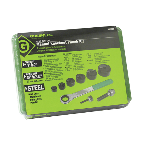 Ensemble de poinçonnage avec cliquet et poinçons SlugBuster TGS INDUSTRIEL