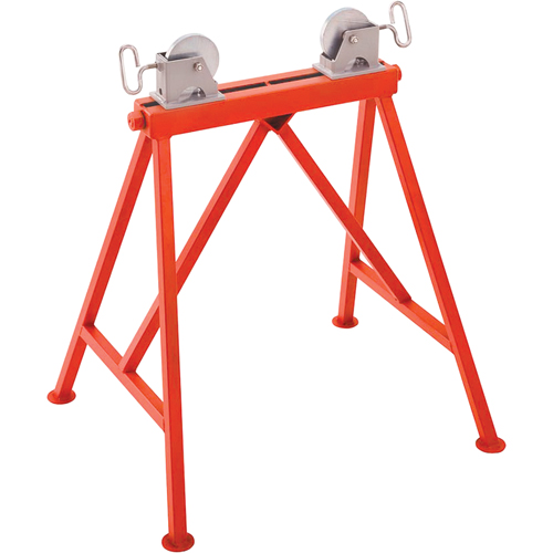 Adjustable Stand with Steel Roller #AR99, 36" Max. Pipe Capacity, 2500 lbs. Max. Weight Capacity TGS INDUSTRIEL