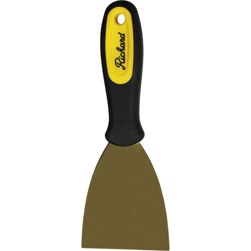 Grattoirs muraux rigides, Lame Laiton, Largeur 3", Manche Plastique TGS INDUSTRIEL