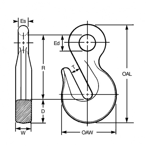 Cam-Alloy&reg; Eye Grab Hook TGS INDUSTRIEL