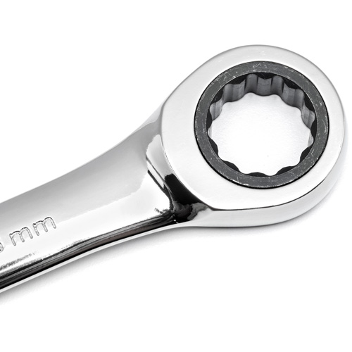 Cl&eacute; &agrave; cliquet combin&eacute;e &agrave; 72 dents, 12 pans, 30 mm, Fini Chrome/Poli TGS INDUSTRIEL