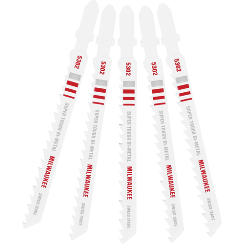 Lame de scie sauteuse, Bim&eacute;tal, Tige en T, 4" lo, 6 dents par pouce TGS INDUSTRIEL