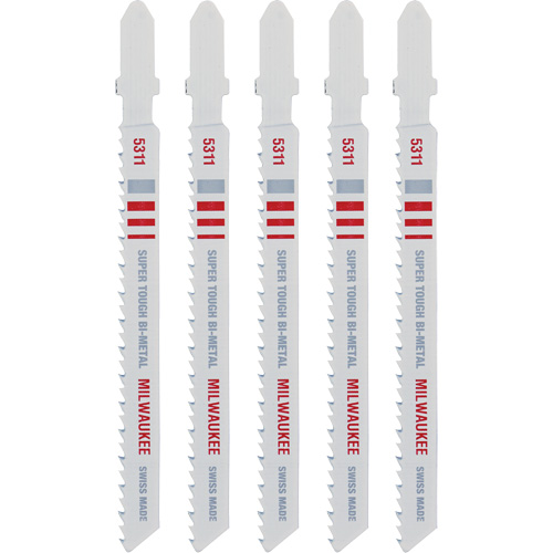 Lame de scie sauteuse, Bim&eacute;tal, Tige en T, 4" lo, 10 dents par pouce TGS INDUSTRIEL