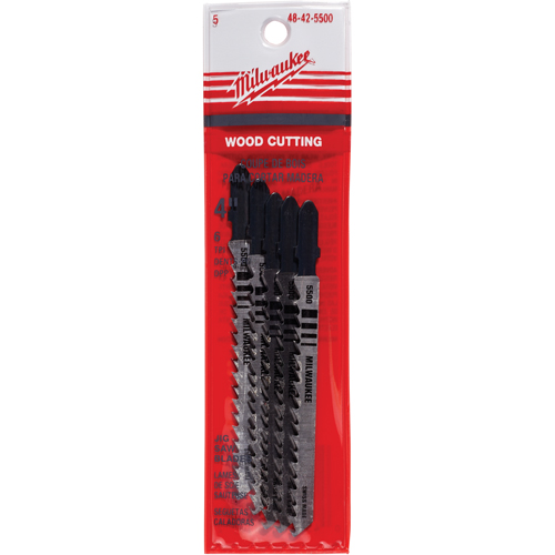 Jigsaw Blade, Bi-Metal, T-Shank, 4" L, 6 TPI TGS INDUSTRIEL