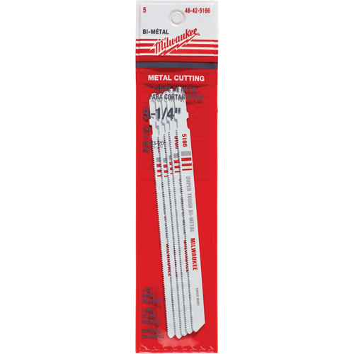Lame de scie sauteuse, Bim&eacute;tal, Tige en T, 5-1/4" lo, 24 dents par pouce TGS INDUSTRIEL