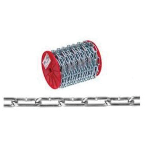 Chaîne droite, Acier &agrave; faible teneur en carbone, #4 x 100' (30,4 m) l, Charge d'utilisation  TGS INDUSTRIEL