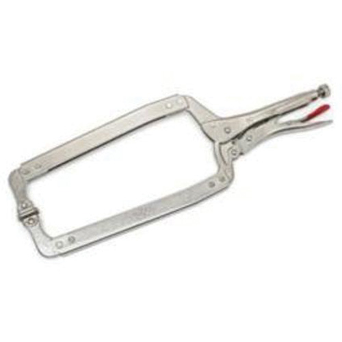 Pince-&eacute;tau en C avec plaquettes pivotantes, Longueur 18", Pinces serre-joints TGS INDUSTRIEL